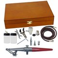 Paasche Airbrush Paasche Airbrush H-3WC H Airbrush Wood Case Set with 3 Heads H-3WC